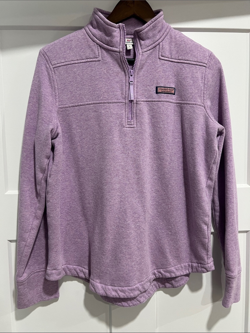 Vineyard Vines Lilac Quarter-Zip Pullover